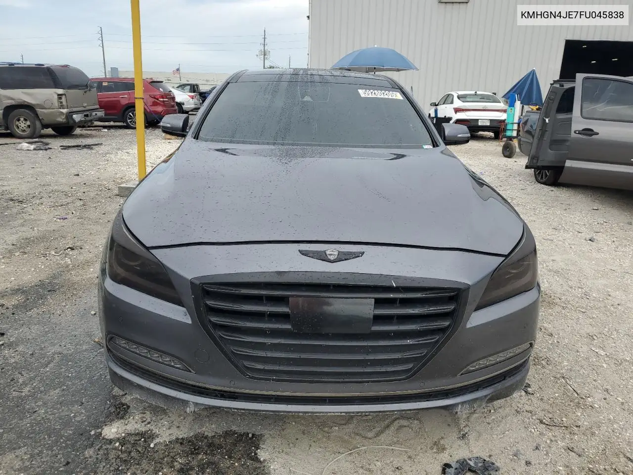 2015 Hyundai Genesis 3.8L VIN: KMHGN4JE7FU045838 Lot: 59280205