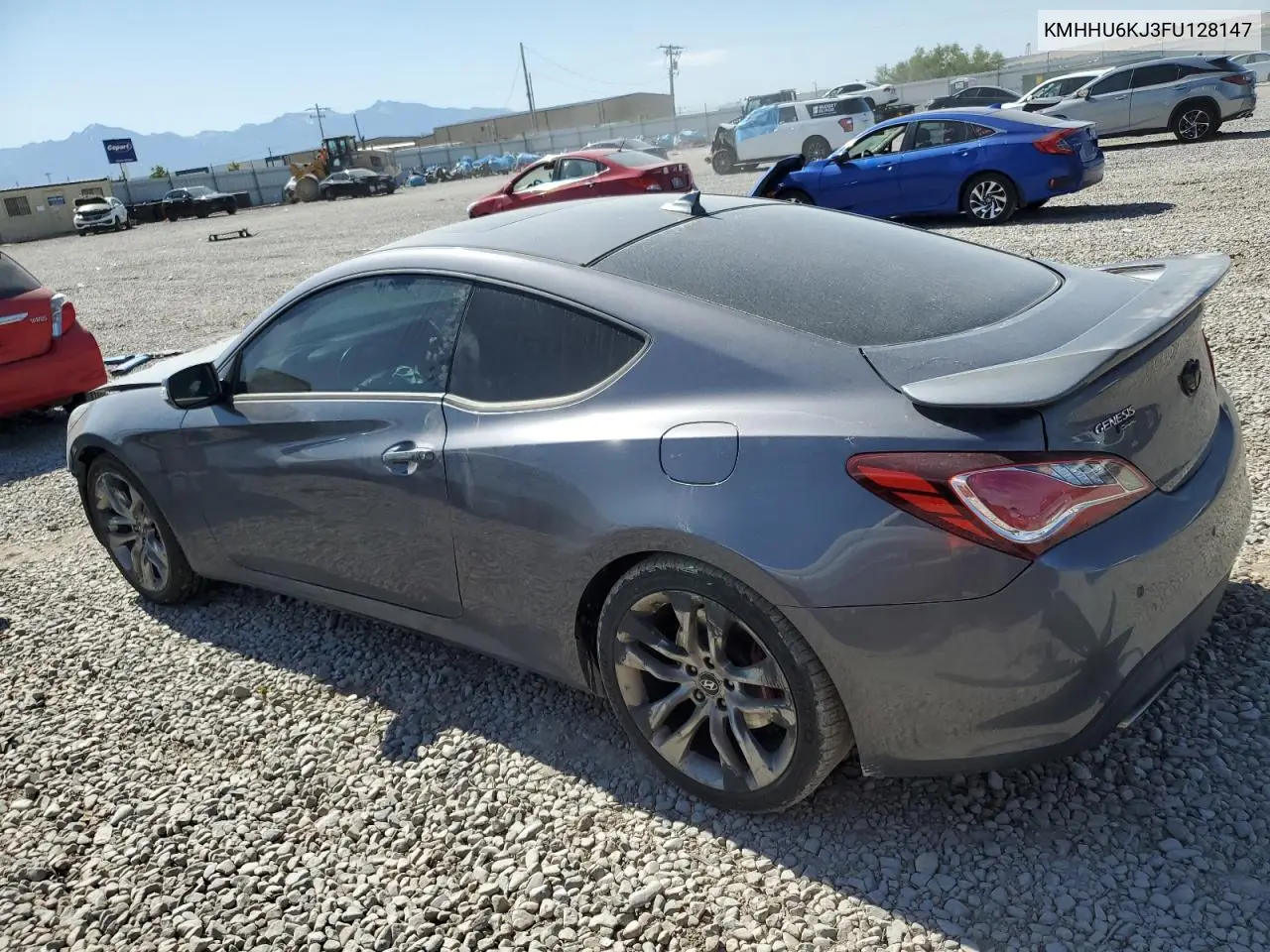 2015 Hyundai Genesis Coupe 3.8L VIN: KMHHU6KJ3FU128147 Lot: 61855345