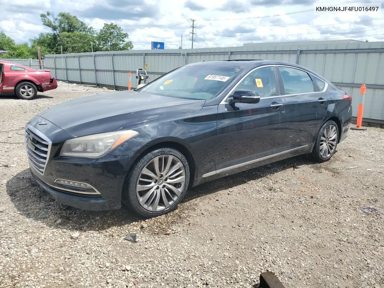 2015 Hyundai Genesis 5.0L VIN: KMHGN4JF4FU016497 Lot: 61957145