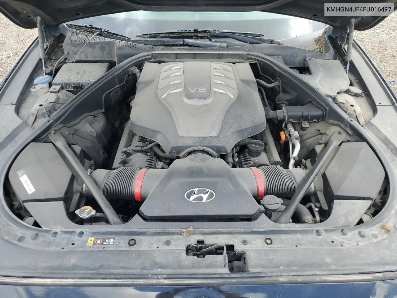 2015 Hyundai Genesis 5.0L VIN: KMHGN4JF4FU016497 Lot: 61957145