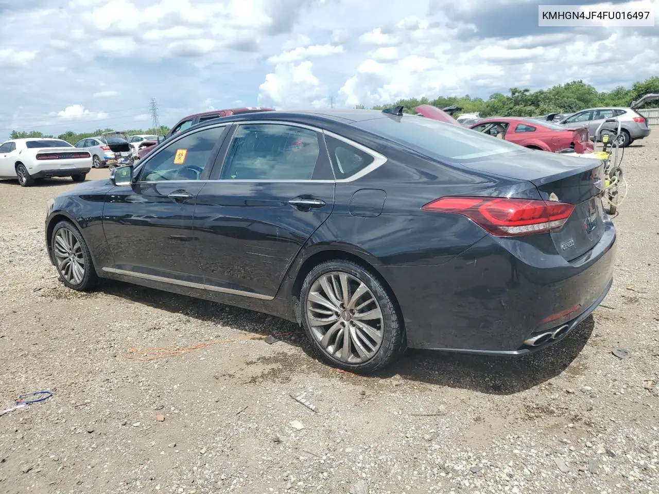 2015 Hyundai Genesis 5.0L VIN: KMHGN4JF4FU016497 Lot: 61957145
