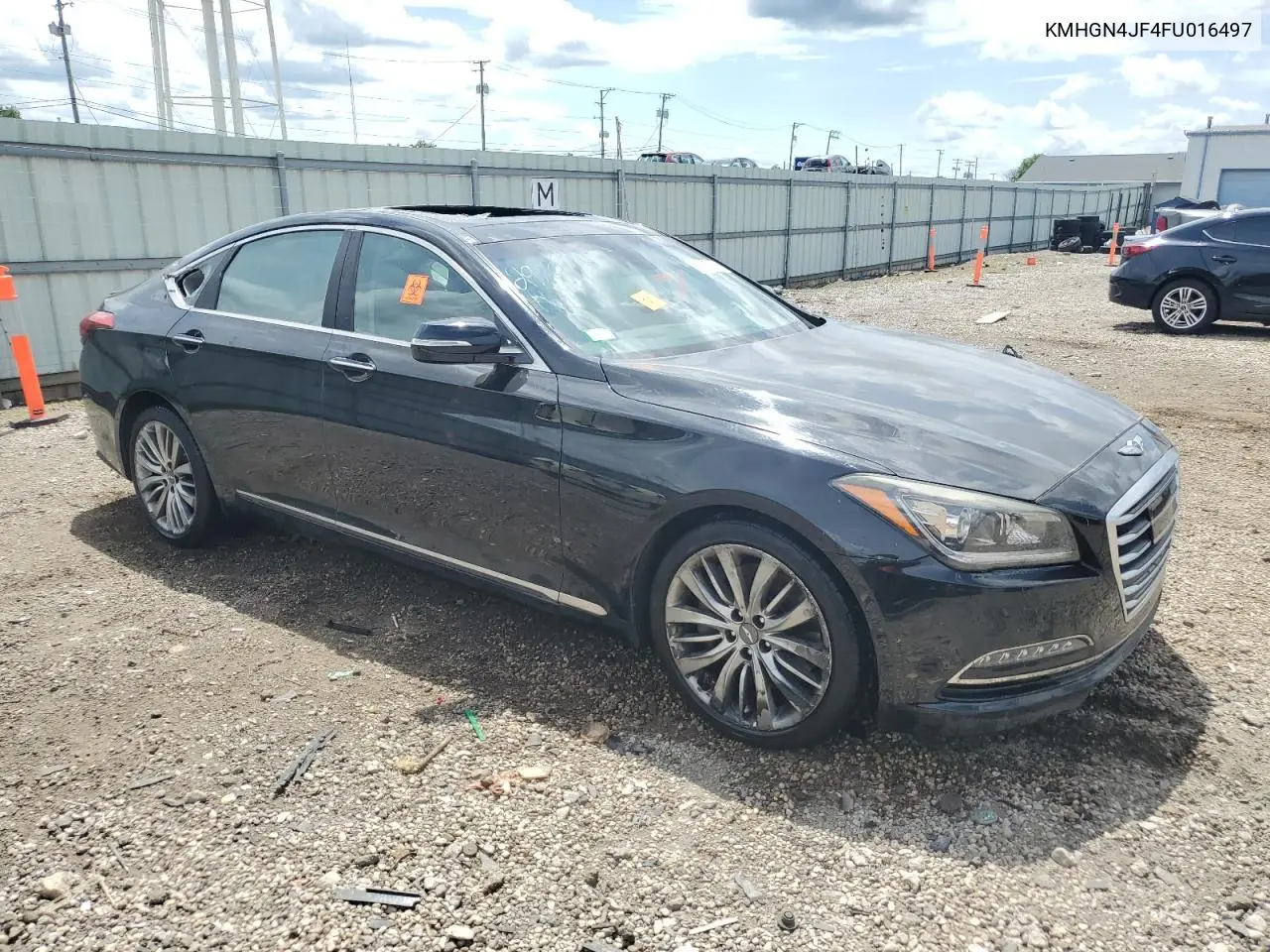 2015 Hyundai Genesis 5.0L VIN: KMHGN4JF4FU016497 Lot: 61957145