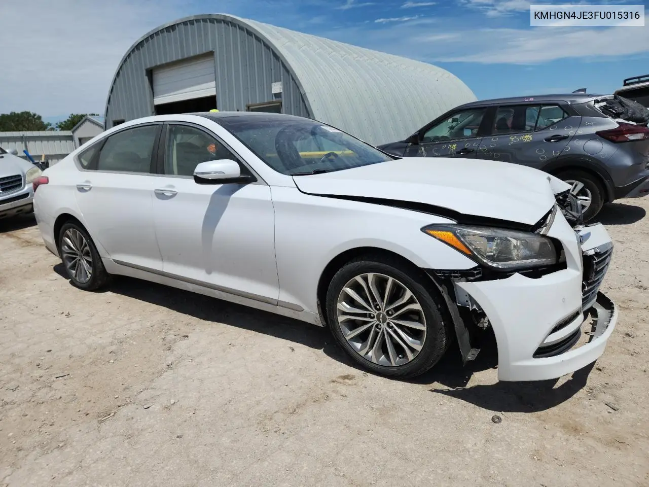 2015 Hyundai Genesis 3.8L VIN: KMHGN4JE3FU015316 Lot: 62264455
