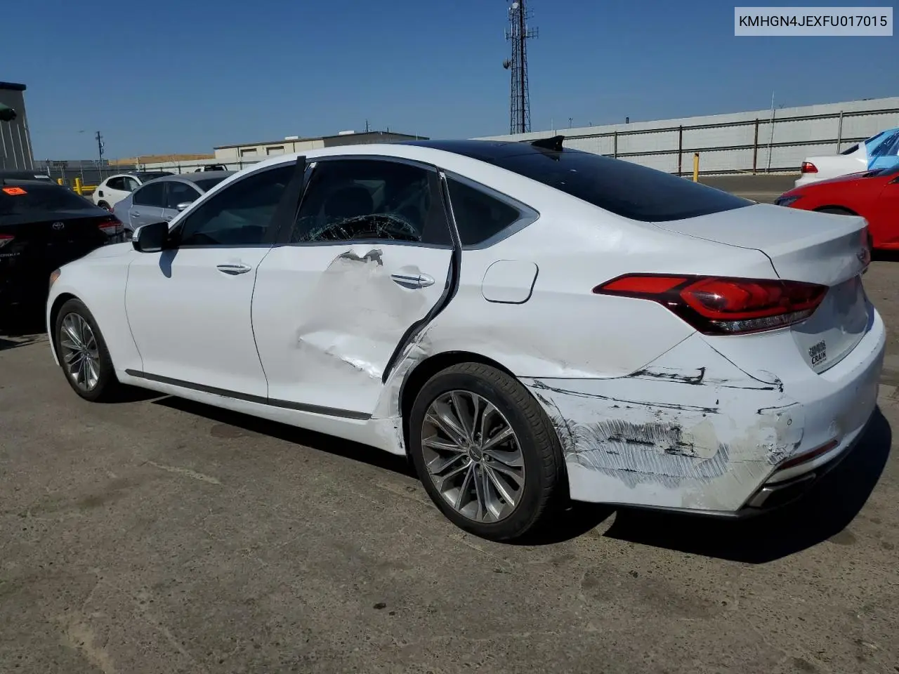 2015 Hyundai Genesis 3.8L VIN: KMHGN4JEXFU017015 Lot: 62529275
