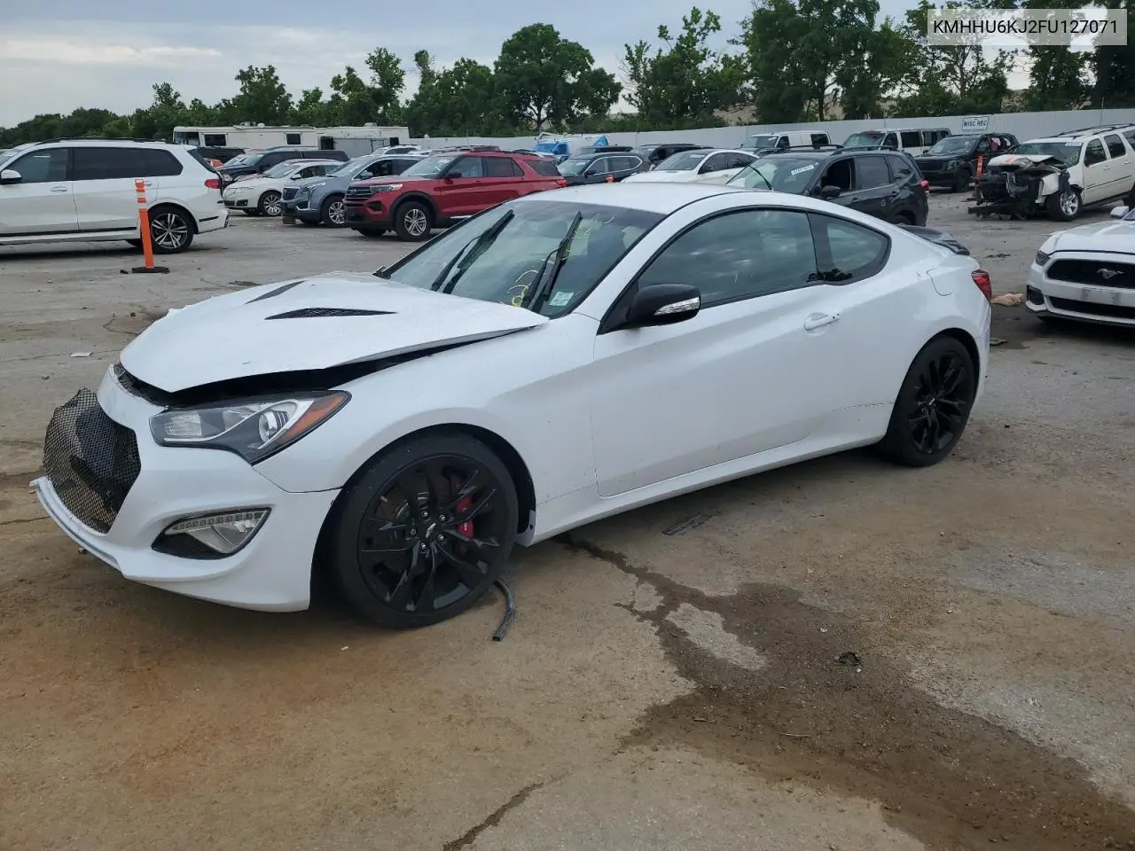 2015 Hyundai Genesis Coupe 3.8L VIN: KMHHU6KJ2FU127071 Lot: 62778025