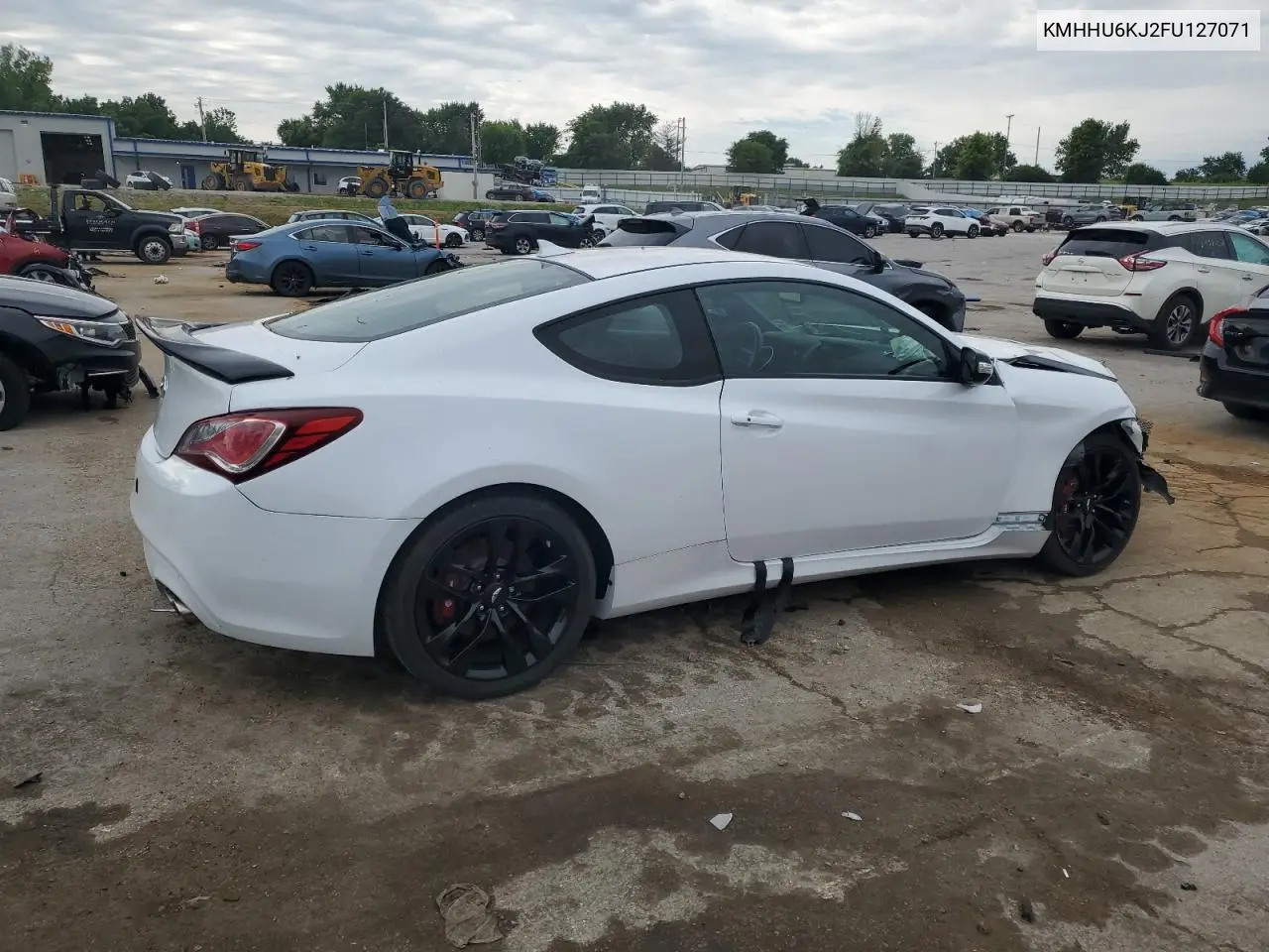 2015 Hyundai Genesis Coupe 3.8L VIN: KMHHU6KJ2FU127071 Lot: 62778025