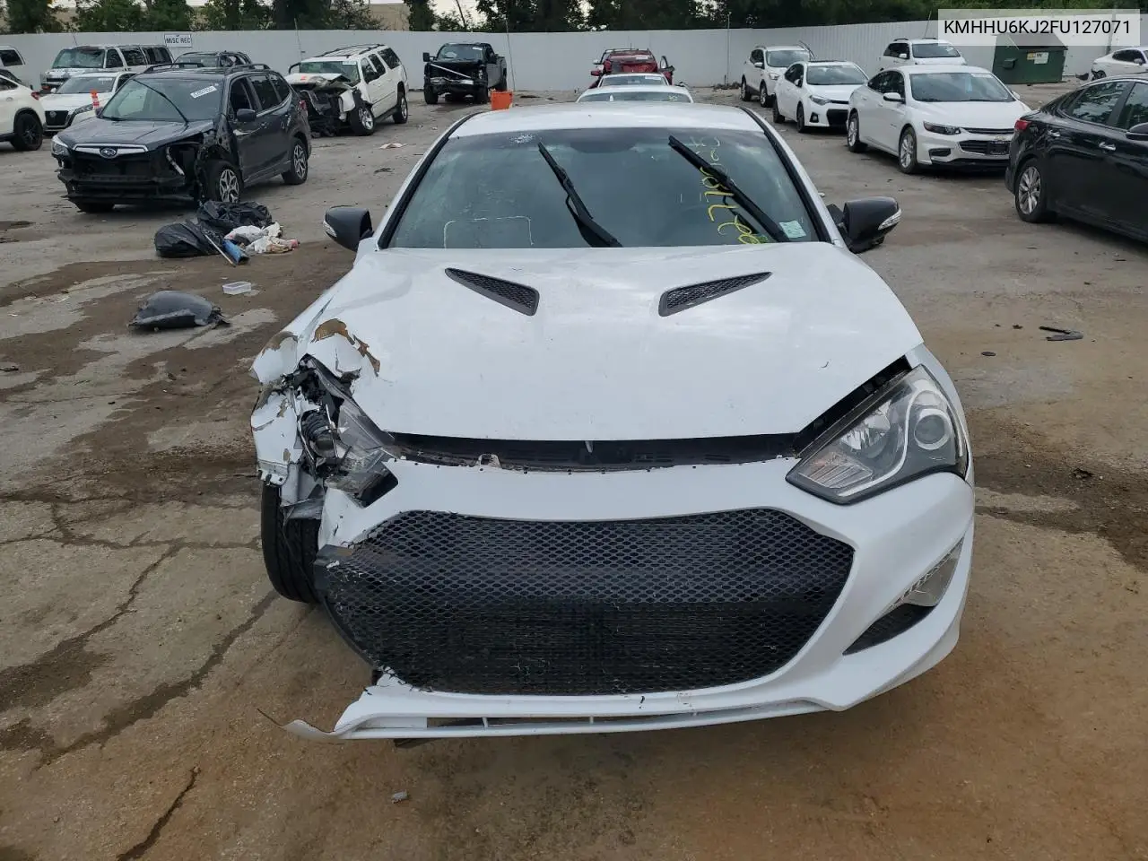 2015 Hyundai Genesis Coupe 3.8L VIN: KMHHU6KJ2FU127071 Lot: 62778025
