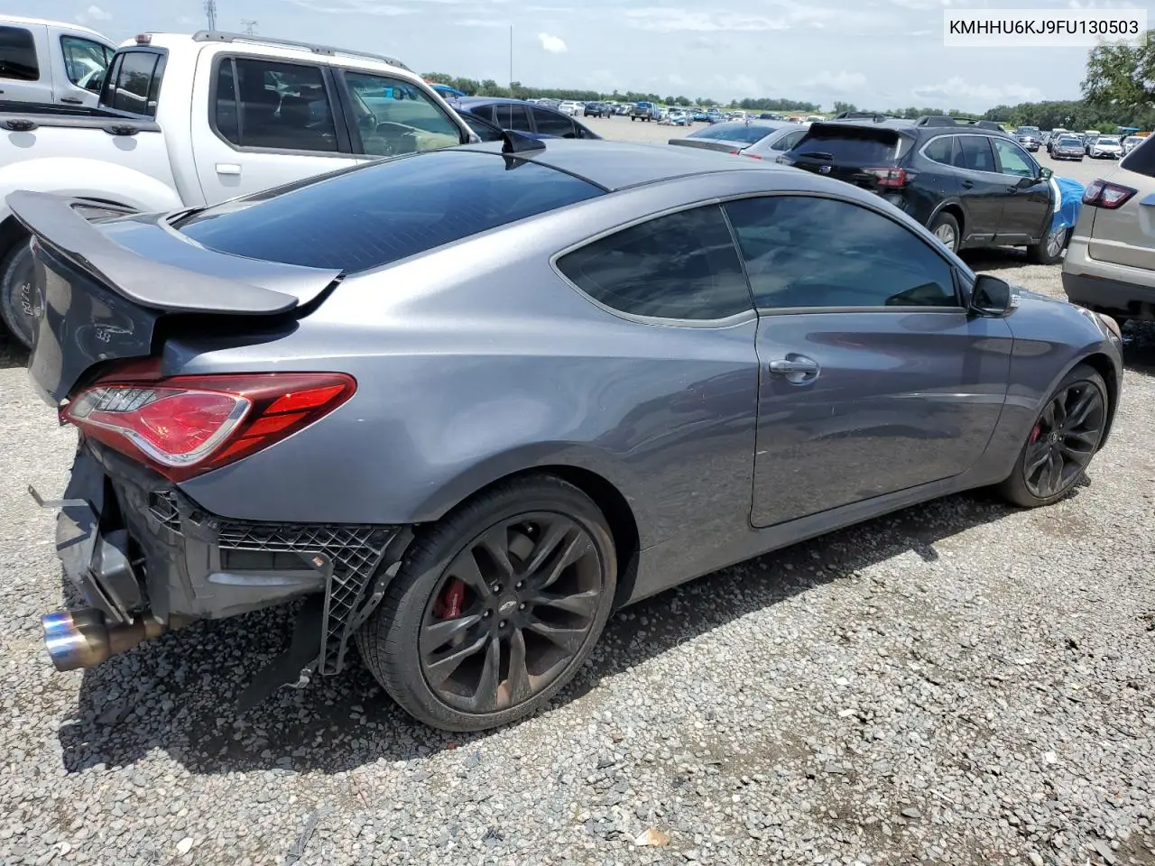 2015 Hyundai Genesis Coupe 3.8L VIN: KMHHU6KJ9FU130503 Lot: 62912895