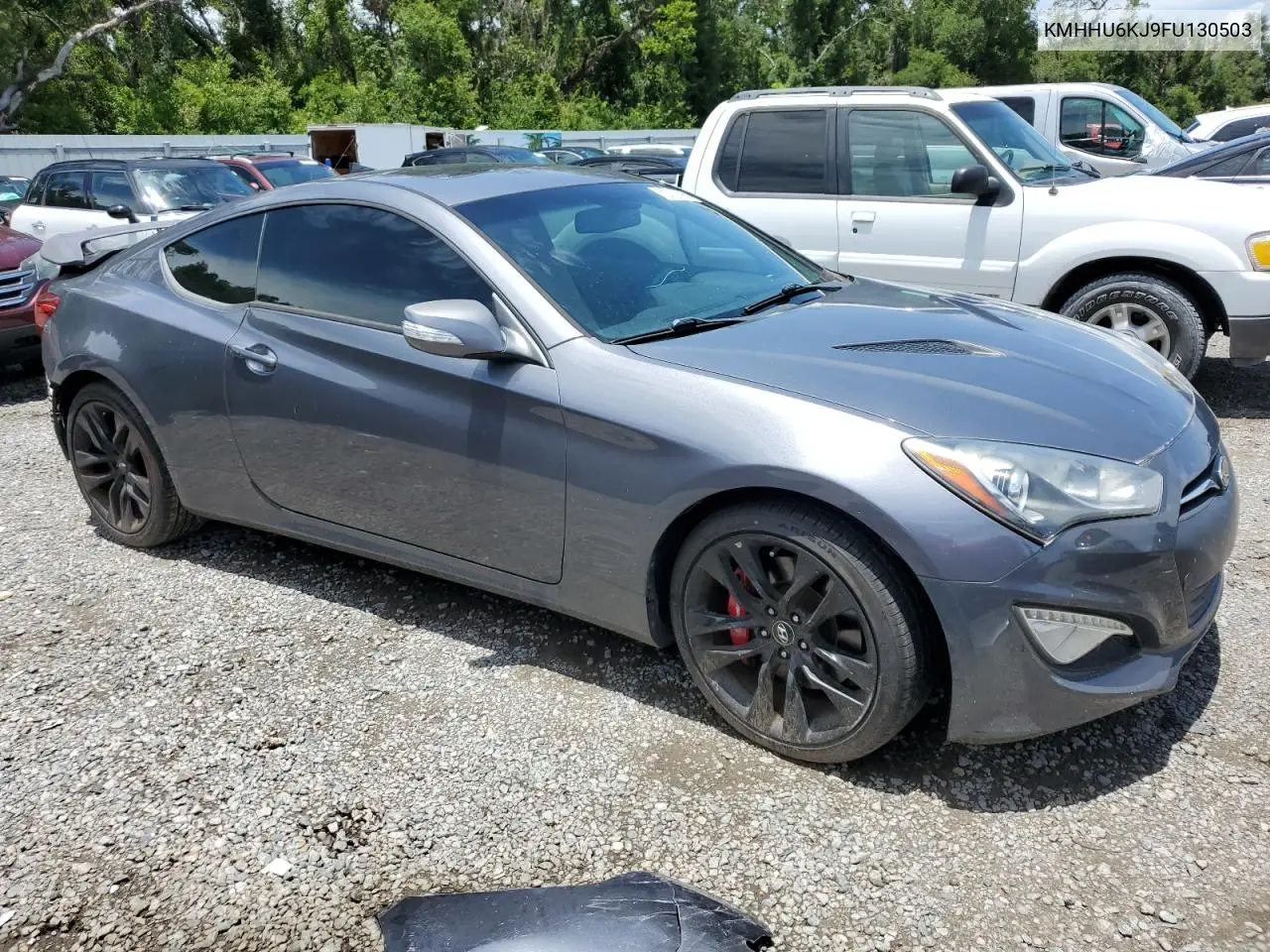 2015 Hyundai Genesis Coupe 3.8L VIN: KMHHU6KJ9FU130503 Lot: 62912895
