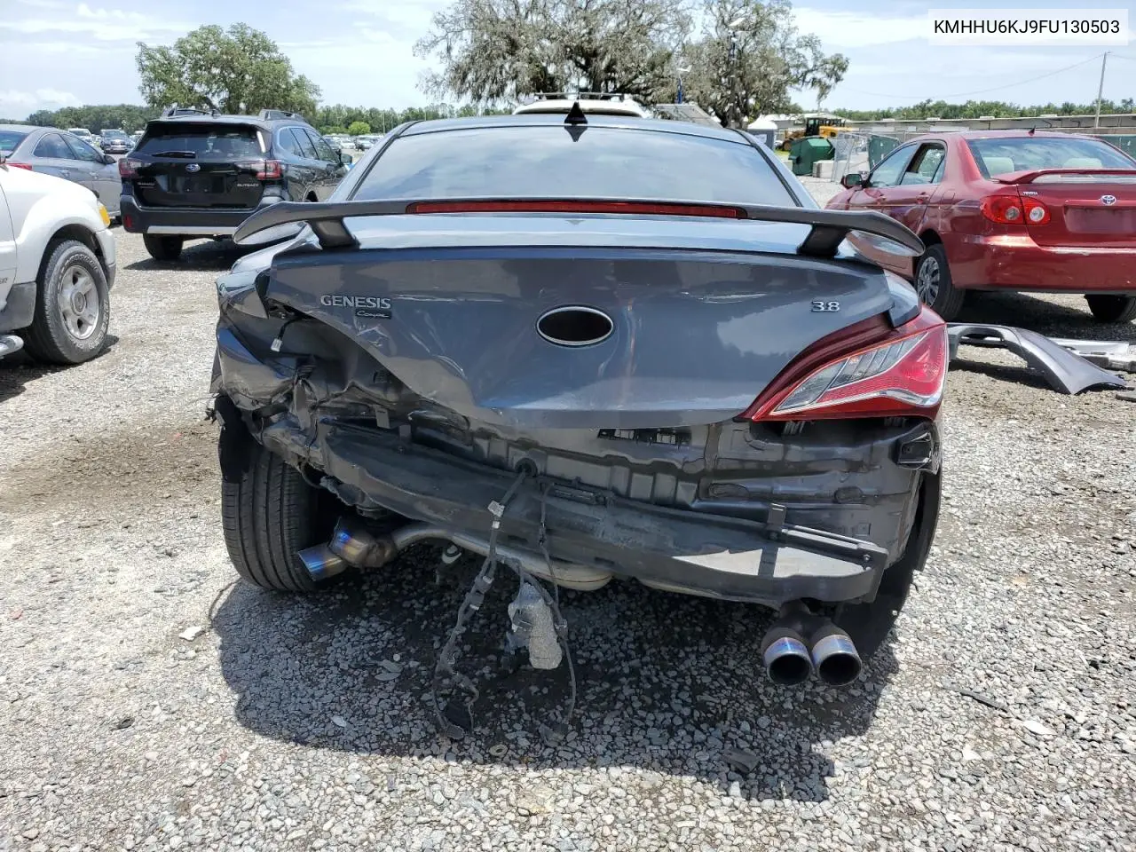 2015 Hyundai Genesis Coupe 3.8L VIN: KMHHU6KJ9FU130503 Lot: 62912895