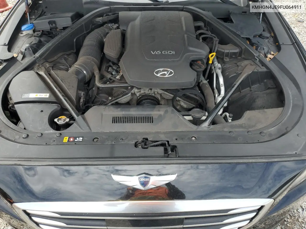 2015 Hyundai Genesis 3.8L VIN: KMHGN4JE9FU064911 Lot: 62968505