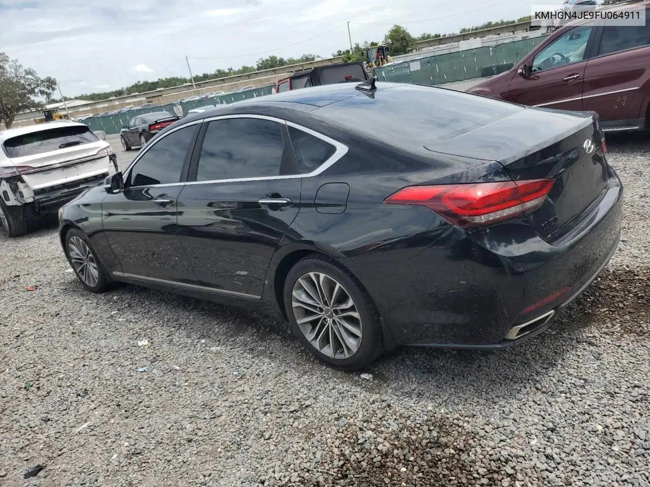 2015 Hyundai Genesis 3.8L VIN: KMHGN4JE9FU064911 Lot: 62968505