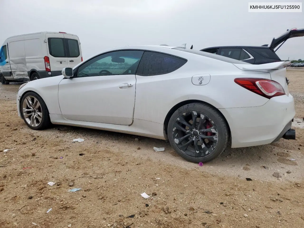 2015 Hyundai Genesis Coupe 3.8L VIN: KMHHU6KJ5FU125590 Lot: 63104385