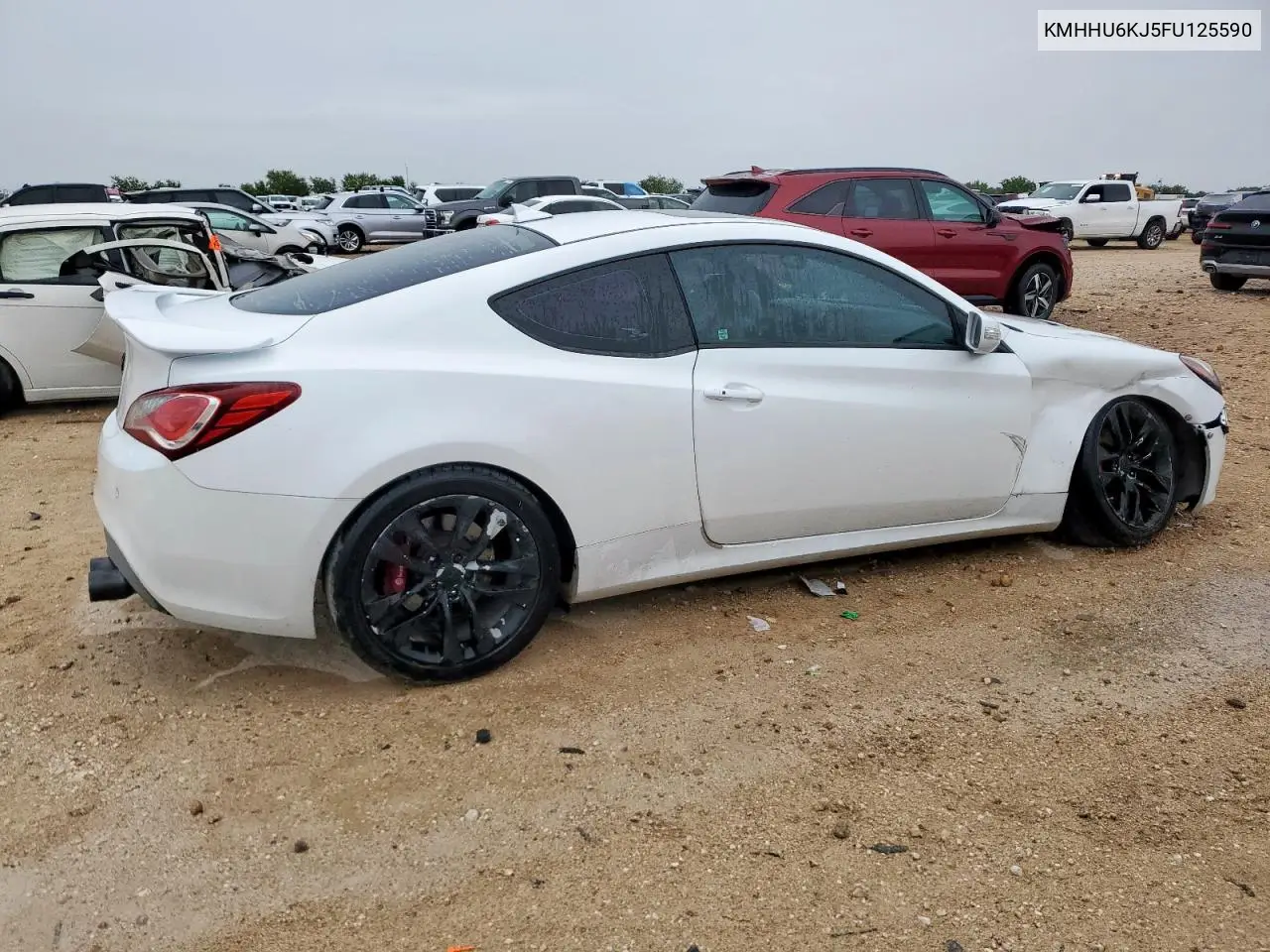 2015 Hyundai Genesis Coupe 3.8L VIN: KMHHU6KJ5FU125590 Lot: 63104385
