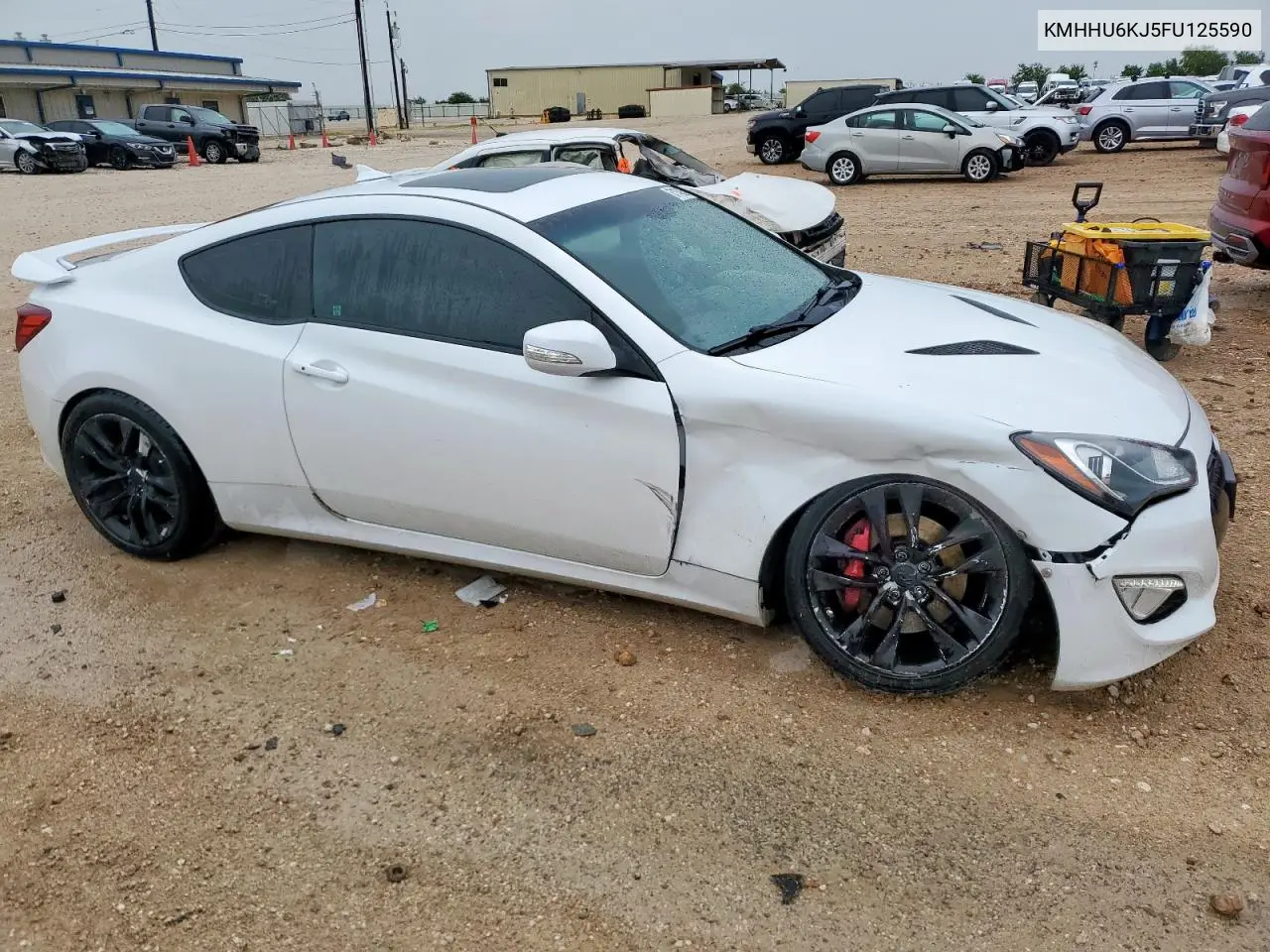 2015 Hyundai Genesis Coupe 3.8L VIN: KMHHU6KJ5FU125590 Lot: 63104385