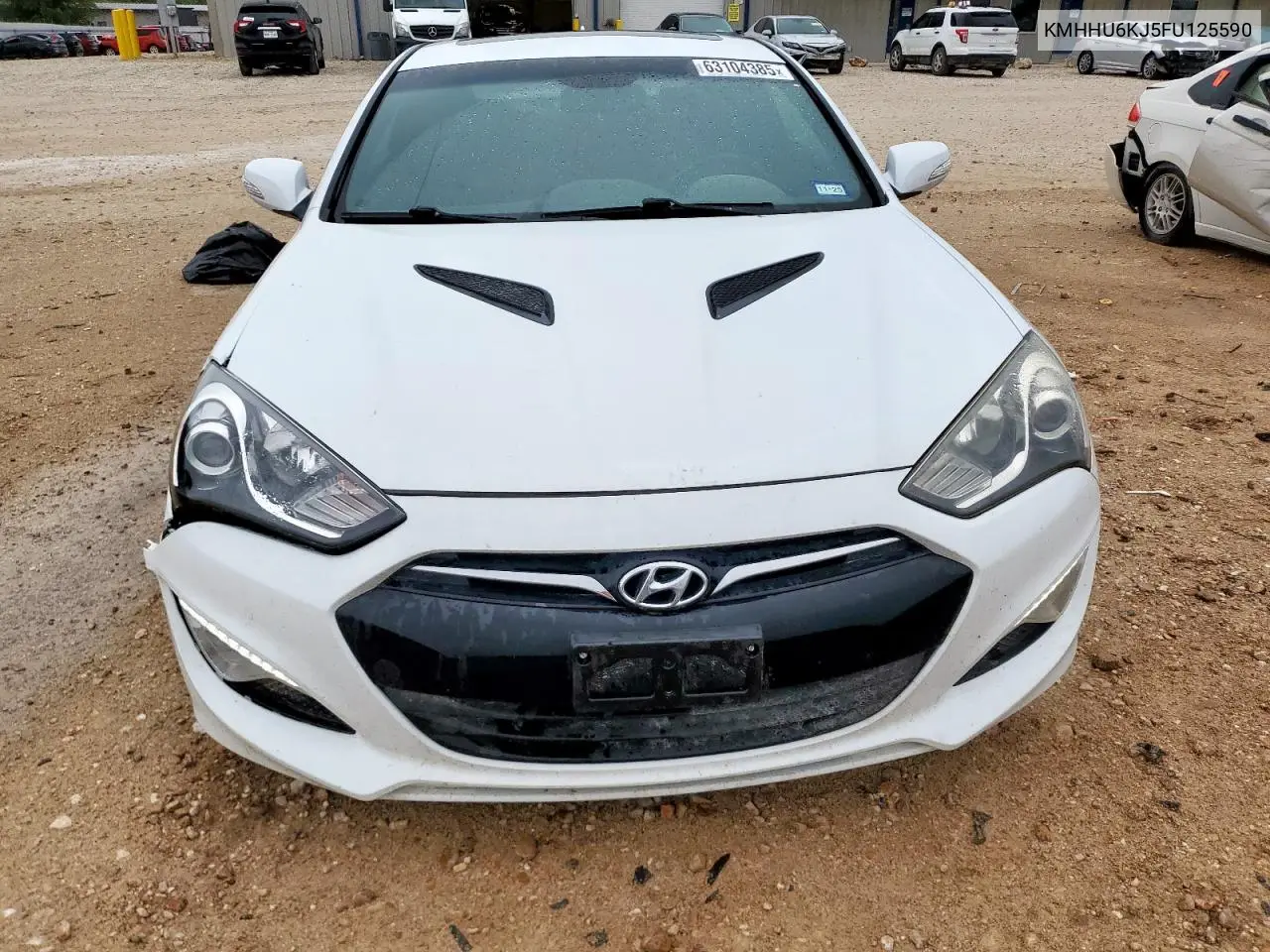 2015 Hyundai Genesis Coupe 3.8L VIN: KMHHU6KJ5FU125590 Lot: 63104385