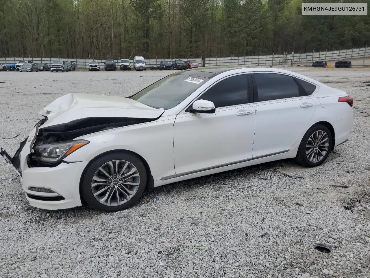 2016 Hyundai Genesis 3.8L VIN: KMHGN4JE9GU126731 Lot: 51283845