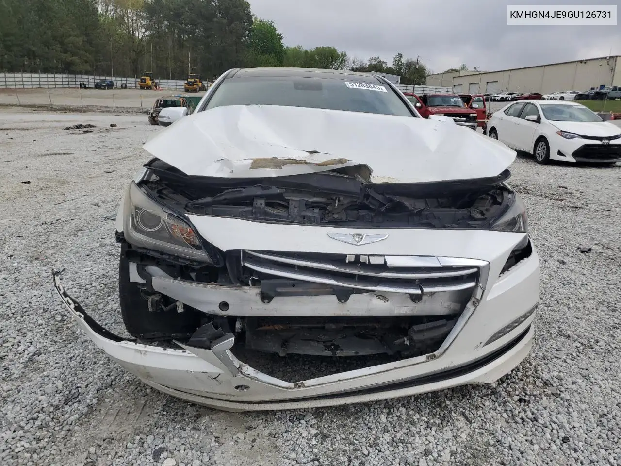2016 Hyundai Genesis 3.8L VIN: KMHGN4JE9GU126731 Lot: 51283845