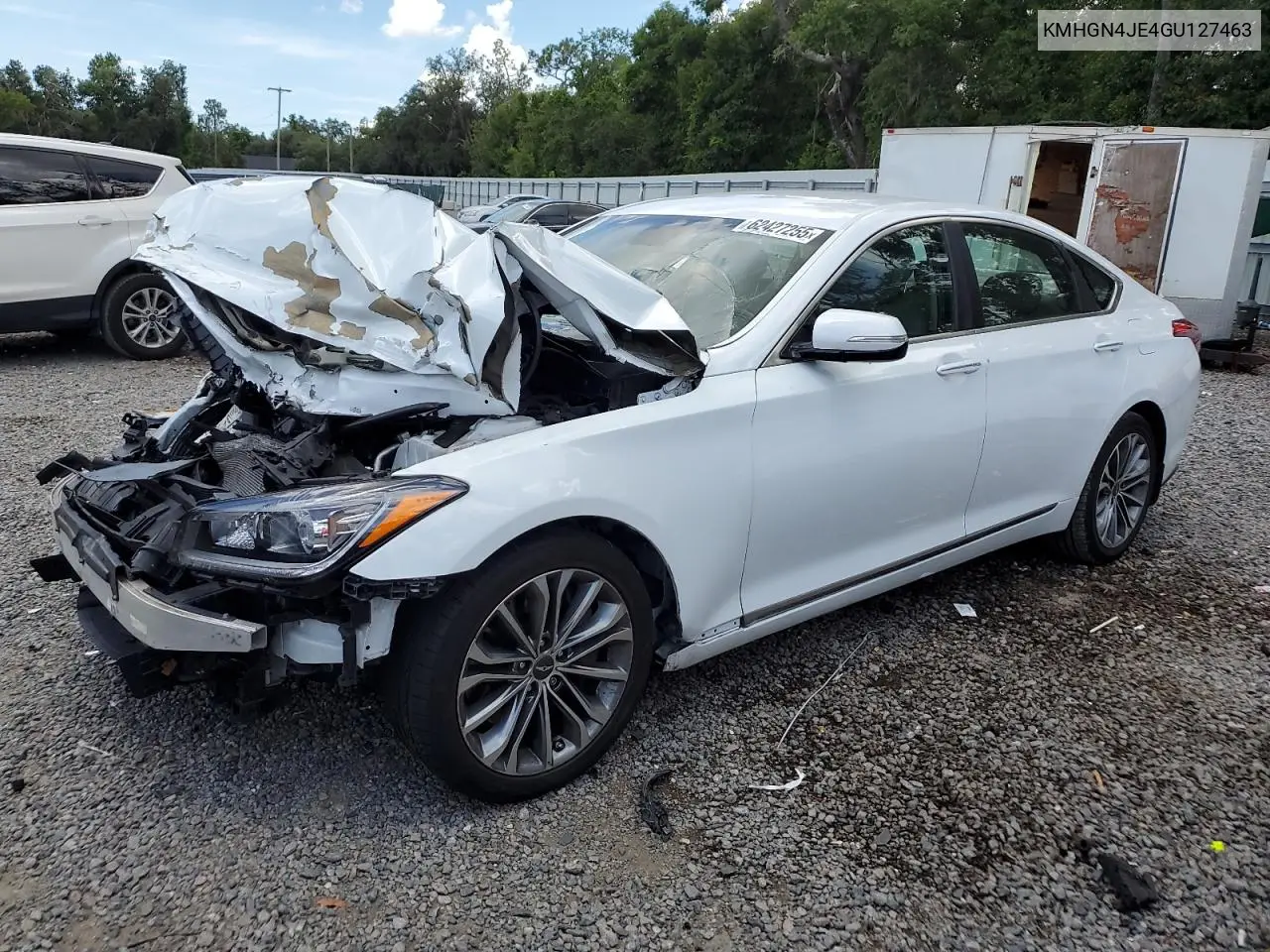 2016 Hyundai Genesis 3.8L VIN: KMHGN4JE4GU127463 Lot: 62427255