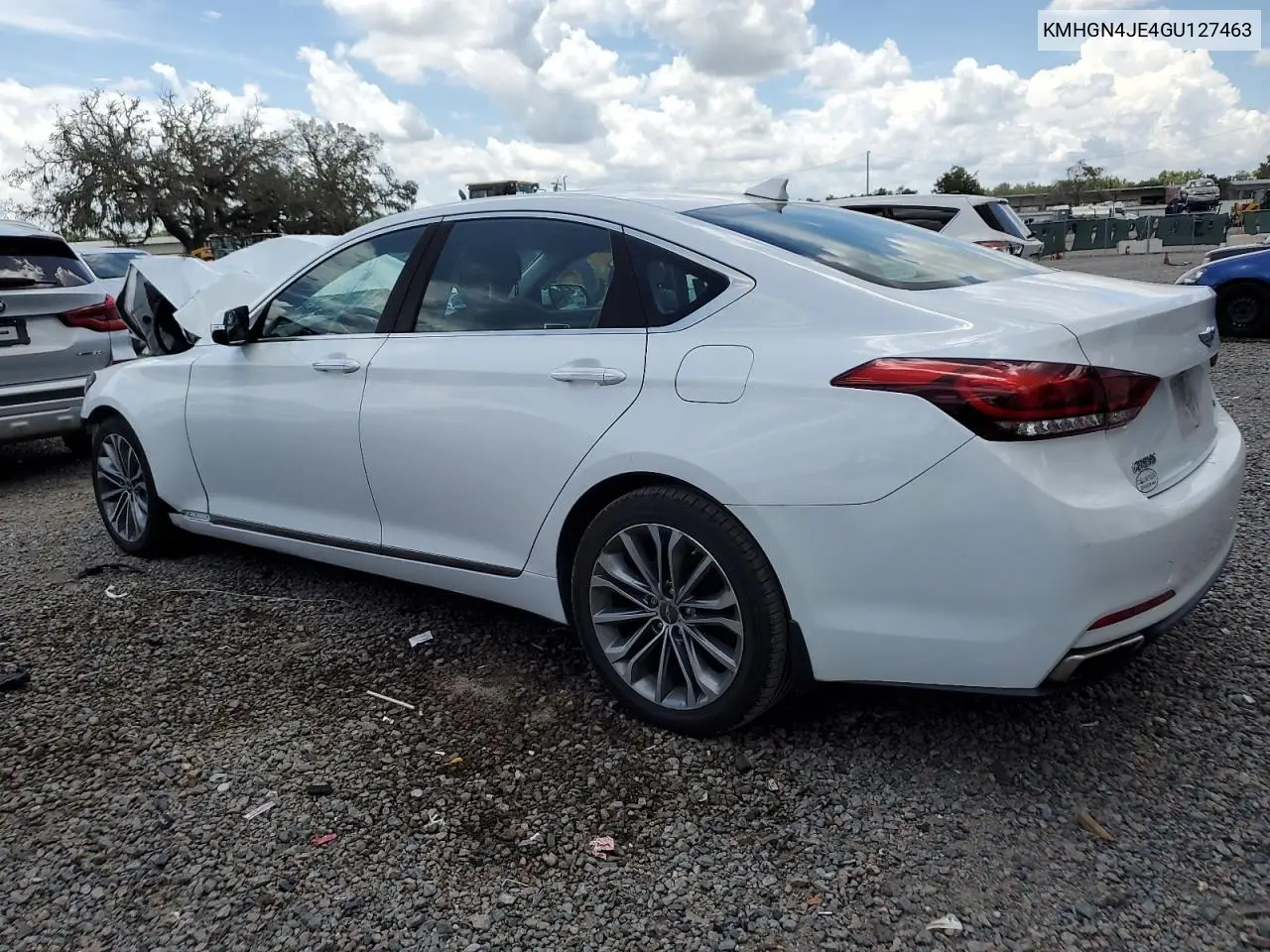 2016 Hyundai Genesis 3.8L VIN: KMHGN4JE4GU127463 Lot: 62427255