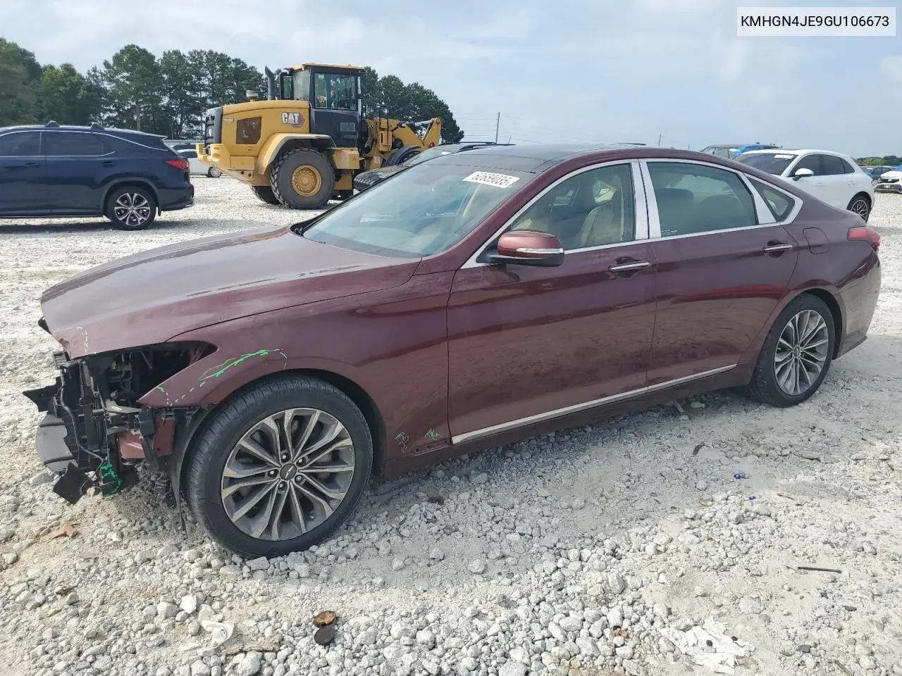 2016 Hyundai Genesis 3.8L VIN: KMHGN4JE9GU106673 Lot: 62659035