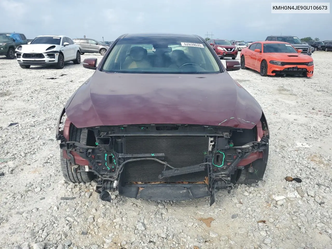 2016 Hyundai Genesis 3.8L VIN: KMHGN4JE9GU106673 Lot: 62659035