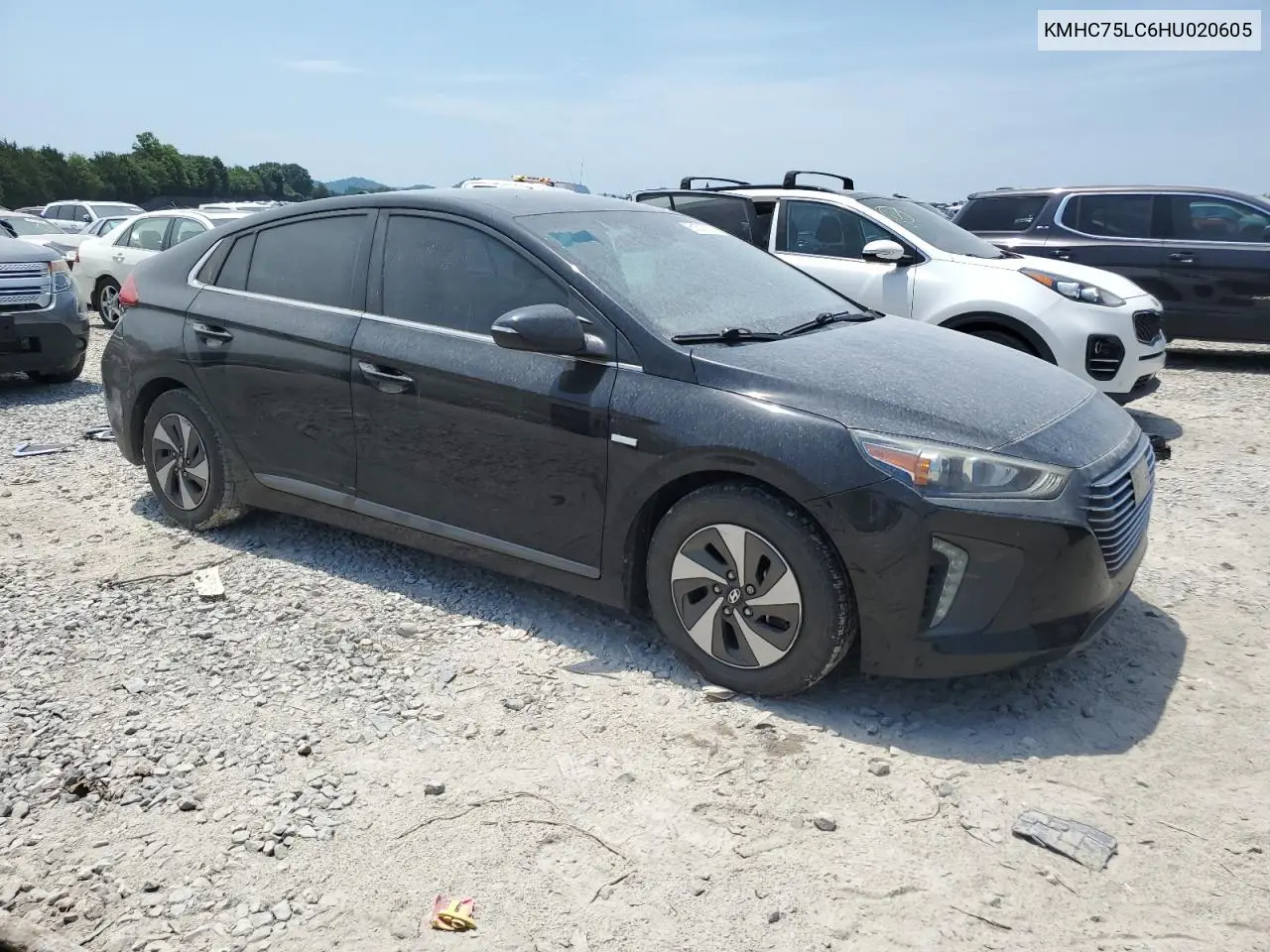 2017 Hyundai Ioniq Sel VIN: KMHC75LC6HU020605 Lot: 61578315