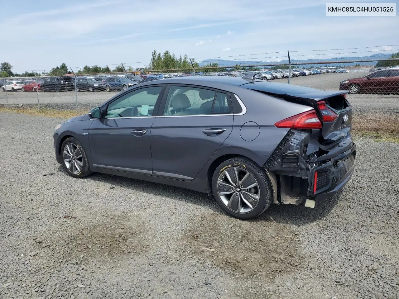 2017 Hyundai Ioniq Limited VIN: KMHC85LC4HU051526 Lot: 62221585