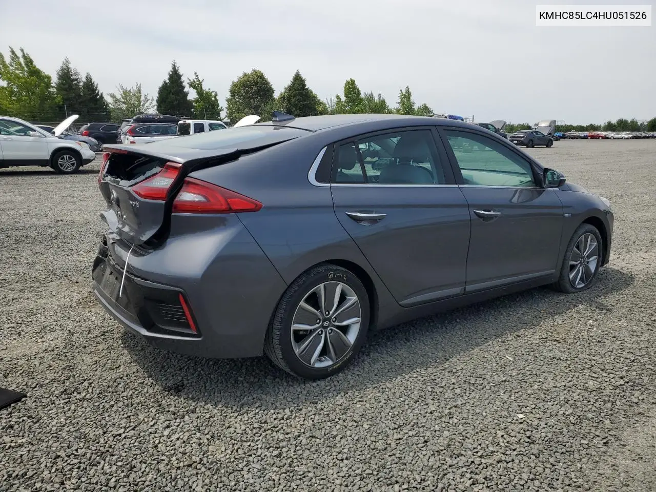 2017 Hyundai Ioniq Limited VIN: KMHC85LC4HU051526 Lot: 62221585