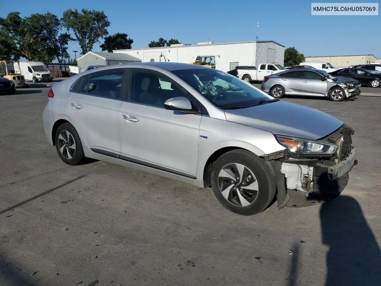 2017 Hyundai Ioniq Sel VIN: KMHC75LC6HU057069 Lot: 62518655
