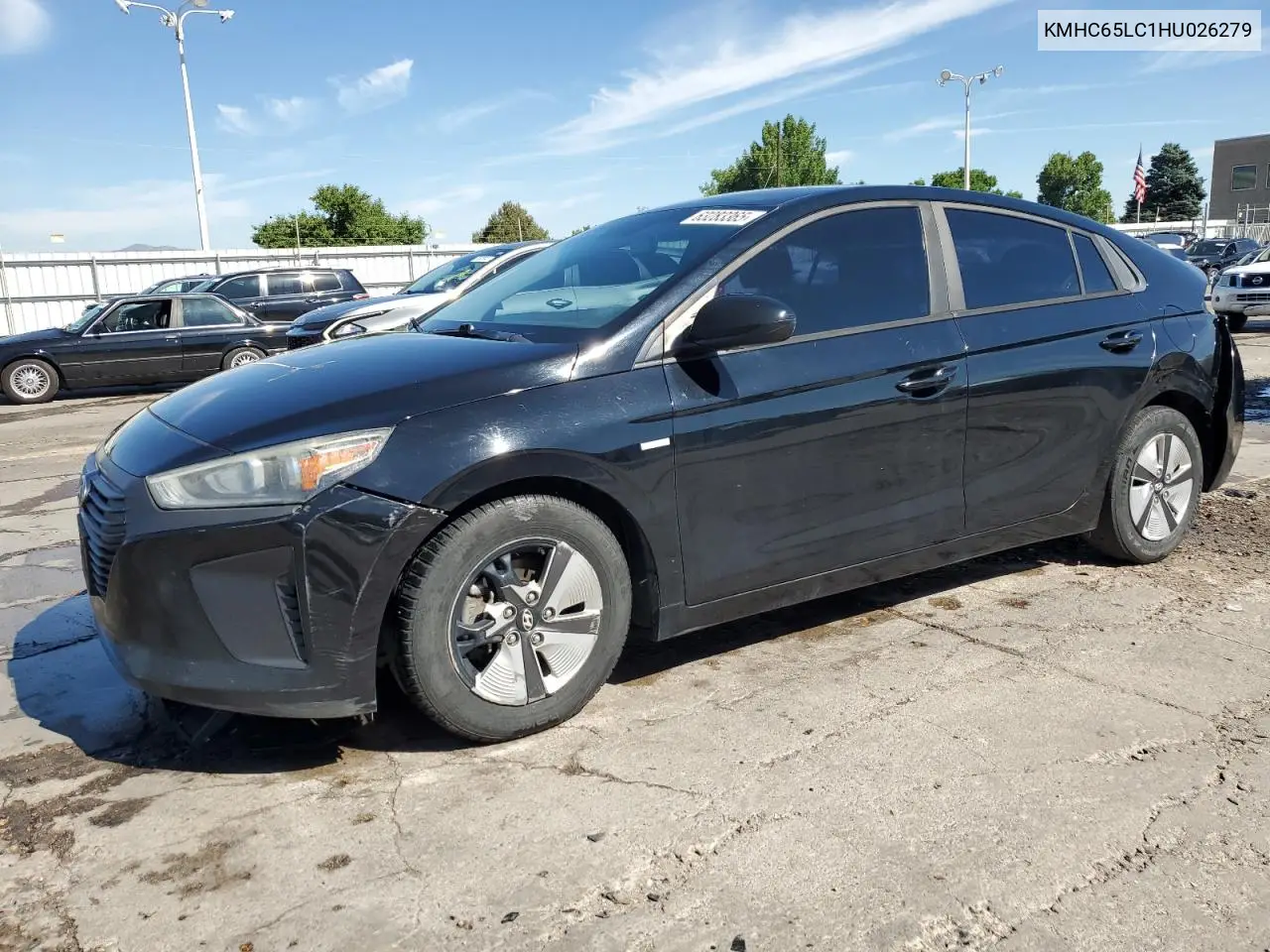 2017 Hyundai Ioniq Blue VIN: KMHC65LC1HU026279 Lot: 63283365