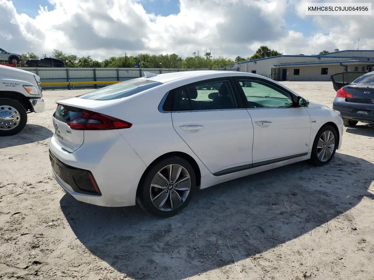2018 Hyundai Ioniq Limited VIN: KMHC85LC9JU064956 Lot: 56101175