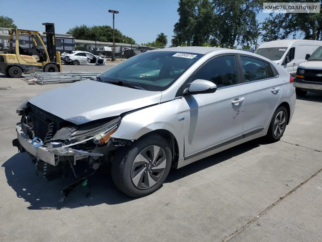 2018 Hyundai Ioniq Sel VIN: KMHC75LC0JU101637 Lot: 62080075
