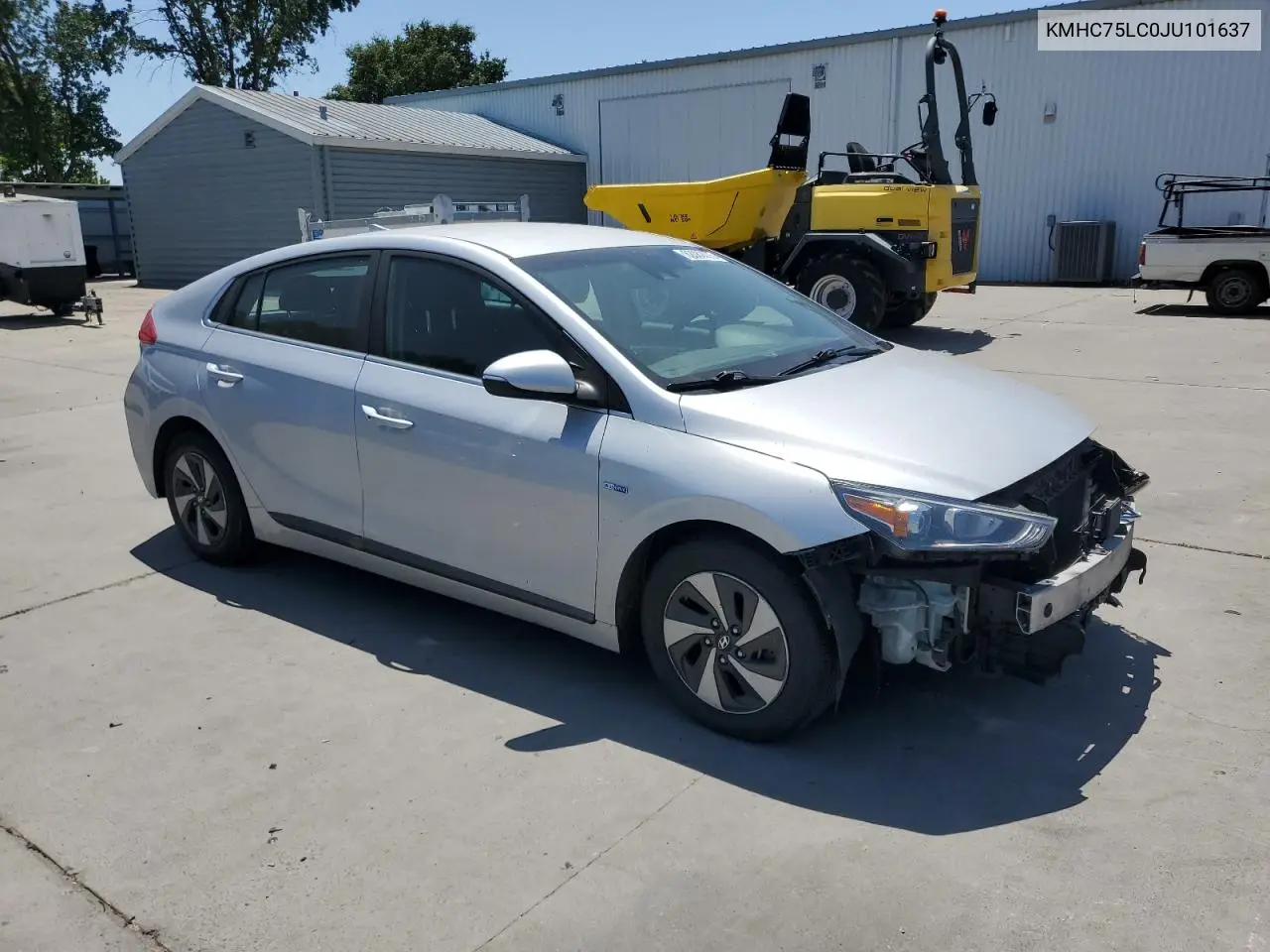 2018 Hyundai Ioniq Sel VIN: KMHC75LC0JU101637 Lot: 62080075