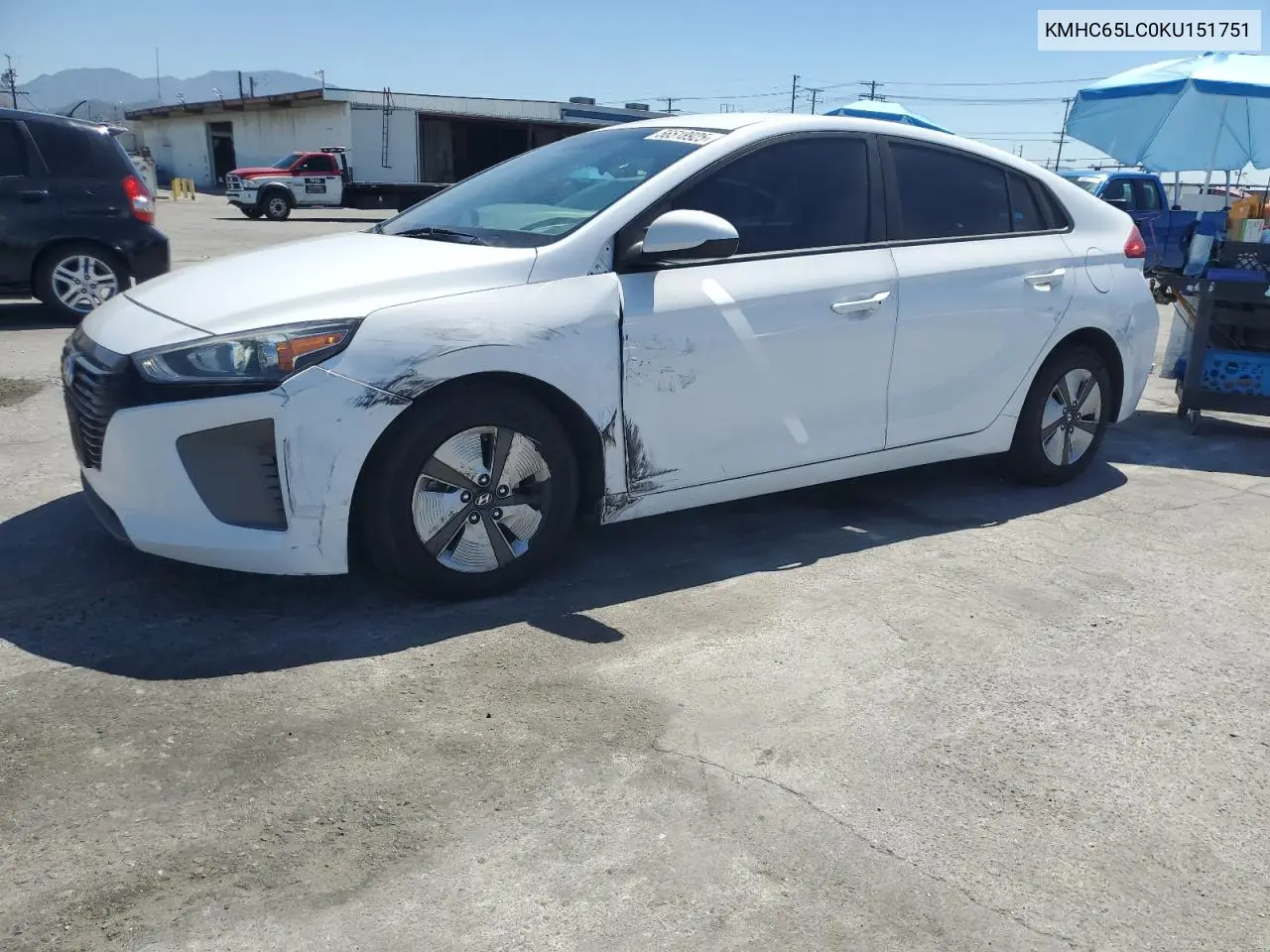 2019 Hyundai Ioniq Blue VIN: KMHC65LC0KU151751 Lot: 56518925