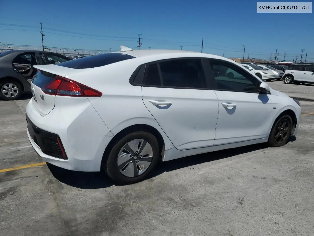 2019 Hyundai Ioniq Blue VIN: KMHC65LC0KU151751 Lot: 56518925