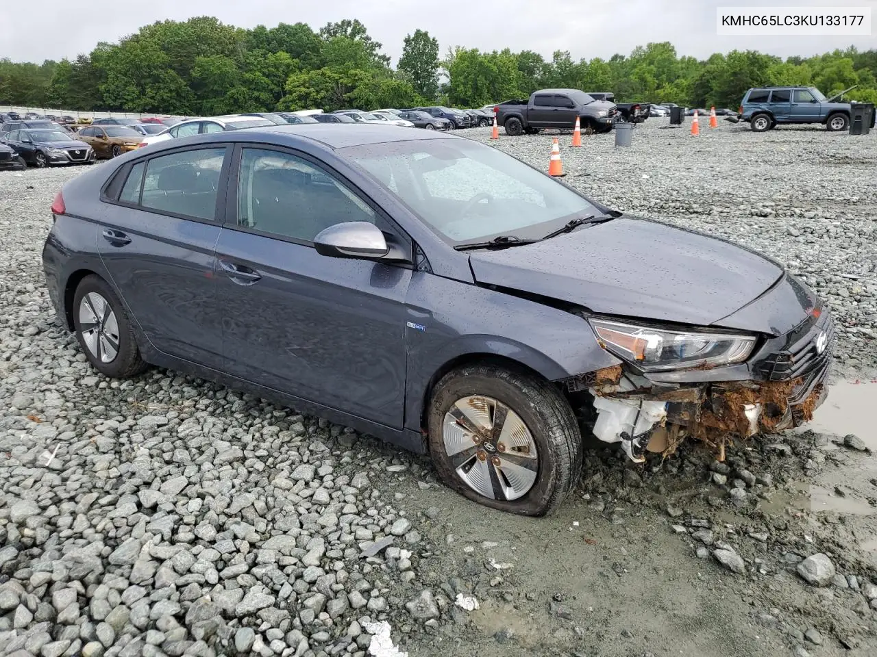 2019 Hyundai Ioniq Blue VIN: KMHC65LC3KU133177 Lot: 57090375