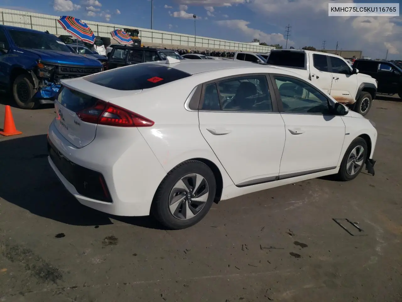 2019 Hyundai Ioniq Sel VIN: KMHC75LC5KU116765 Lot: 61848965