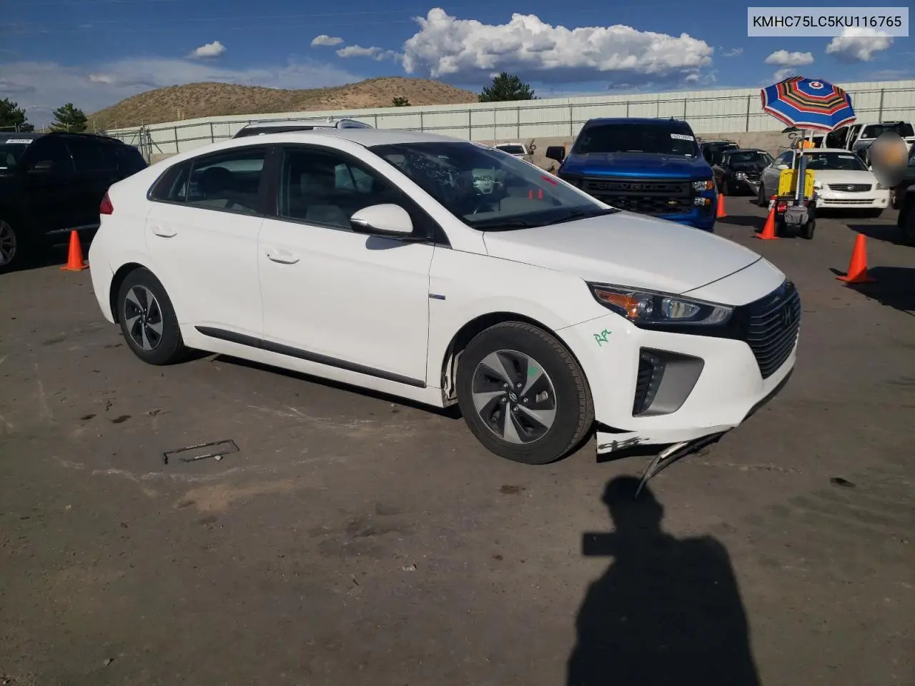 2019 Hyundai Ioniq Sel VIN: KMHC75LC5KU116765 Lot: 61848965