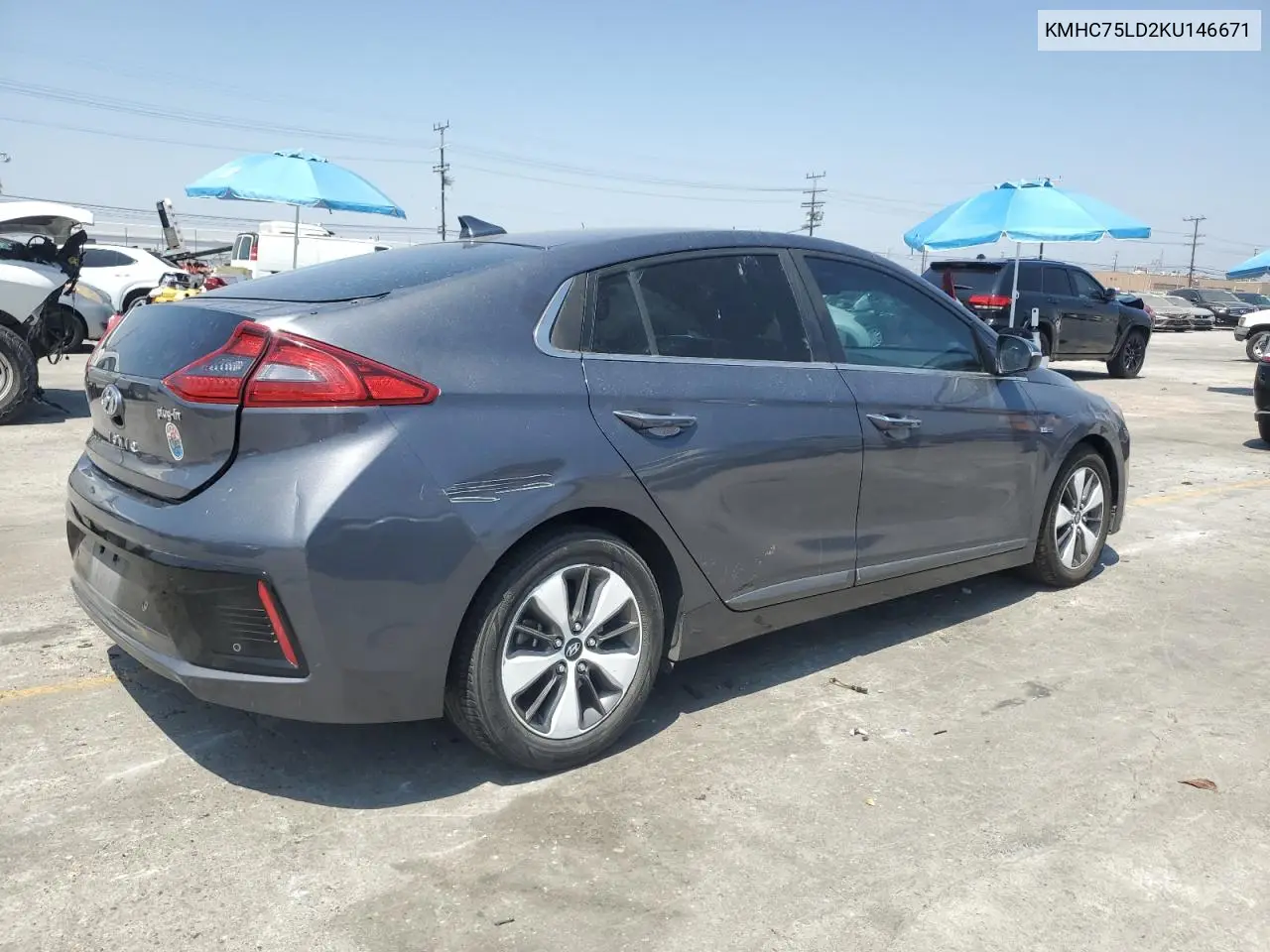 2019 Hyundai Ioniq Limited VIN: KMHC75LD2KU146671 Lot: 61872035