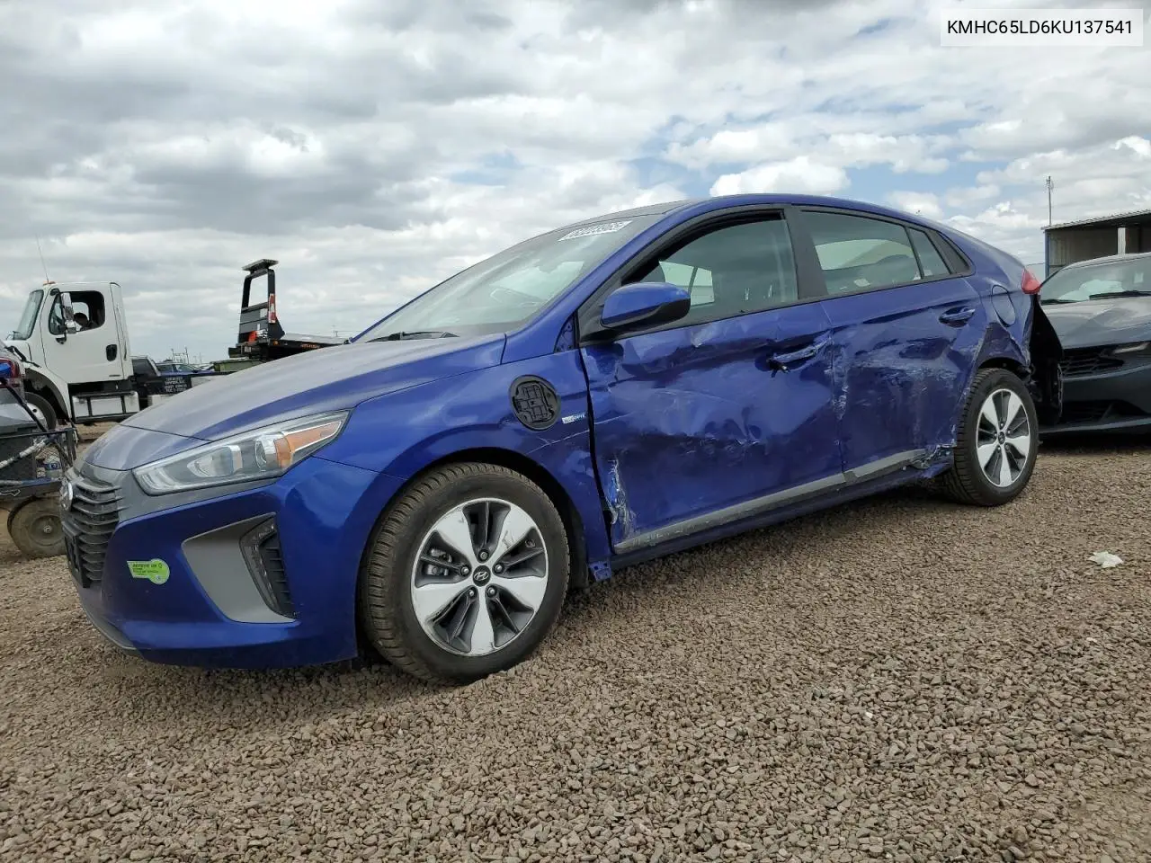 2019 Hyundai Ioniq VIN: KMHC65LD6KU137541 Lot: 62223965