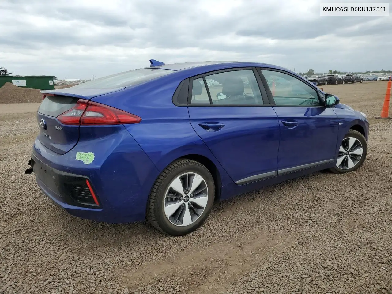 2019 Hyundai Ioniq VIN: KMHC65LD6KU137541 Lot: 62223965