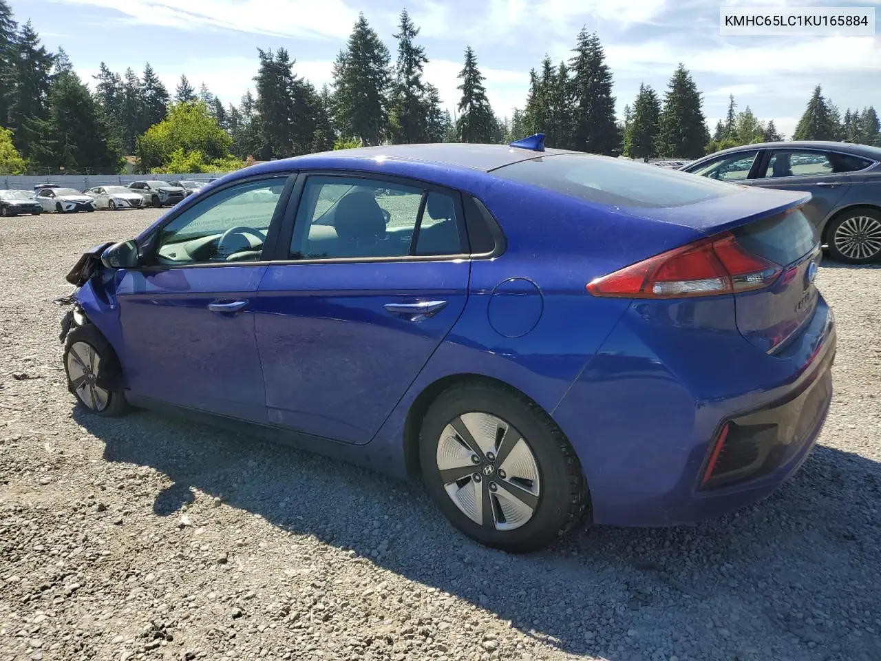 2019 Hyundai Ioniq Blue VIN: KMHC65LC1KU165884 Lot: 62747165