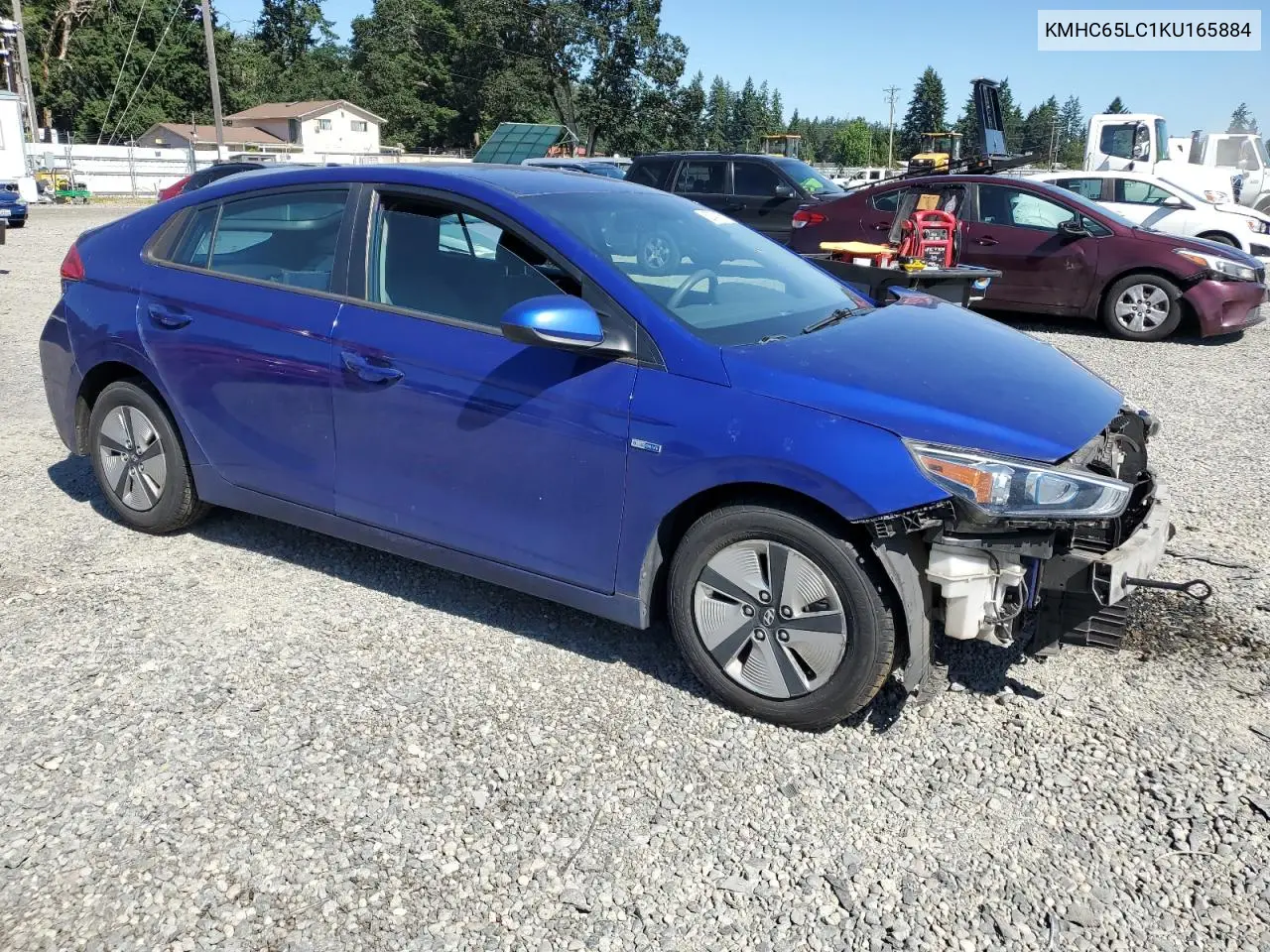 2019 Hyundai Ioniq Blue VIN: KMHC65LC1KU165884 Lot: 62747165