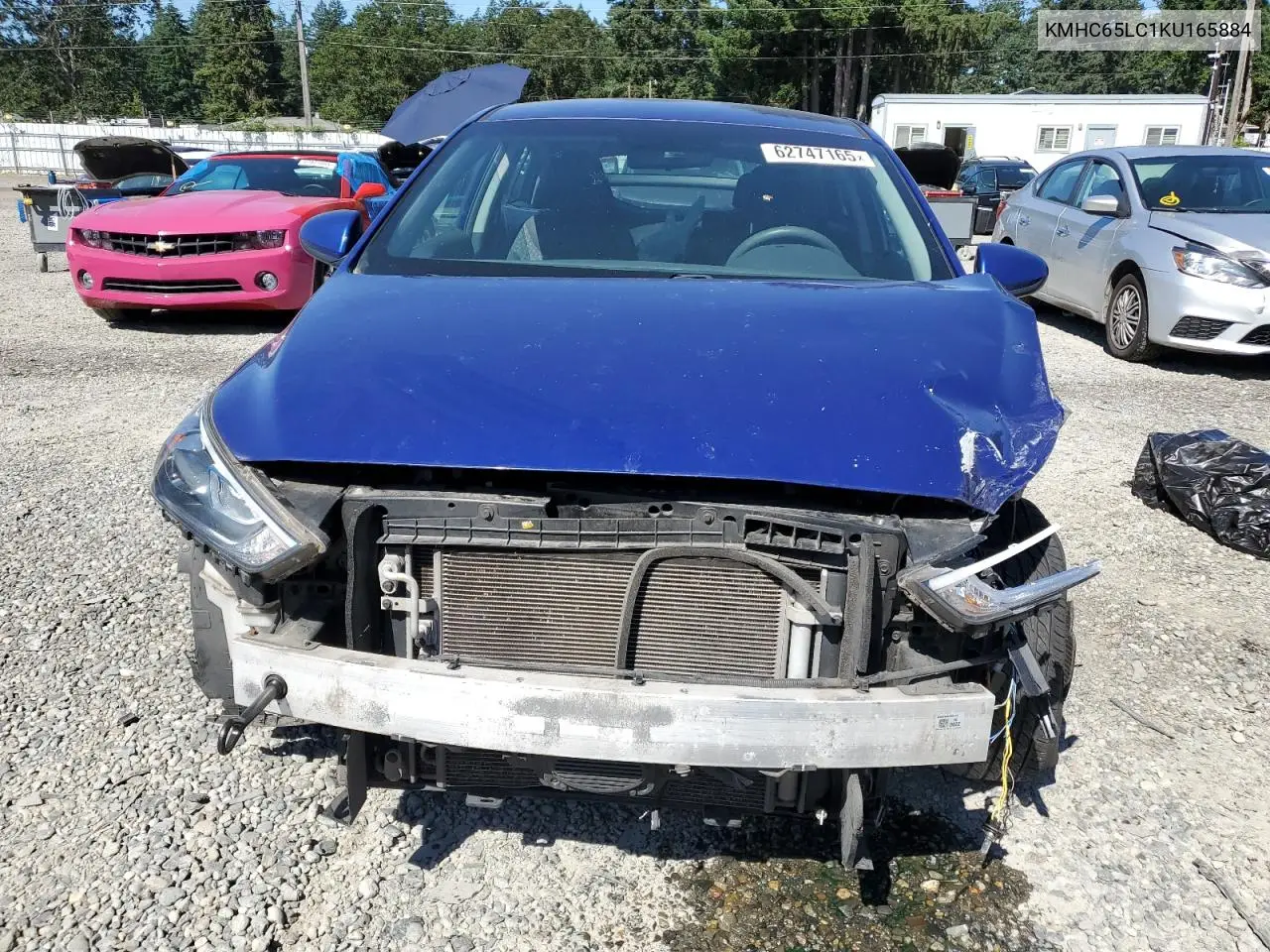 2019 Hyundai Ioniq Blue VIN: KMHC65LC1KU165884 Lot: 62747165