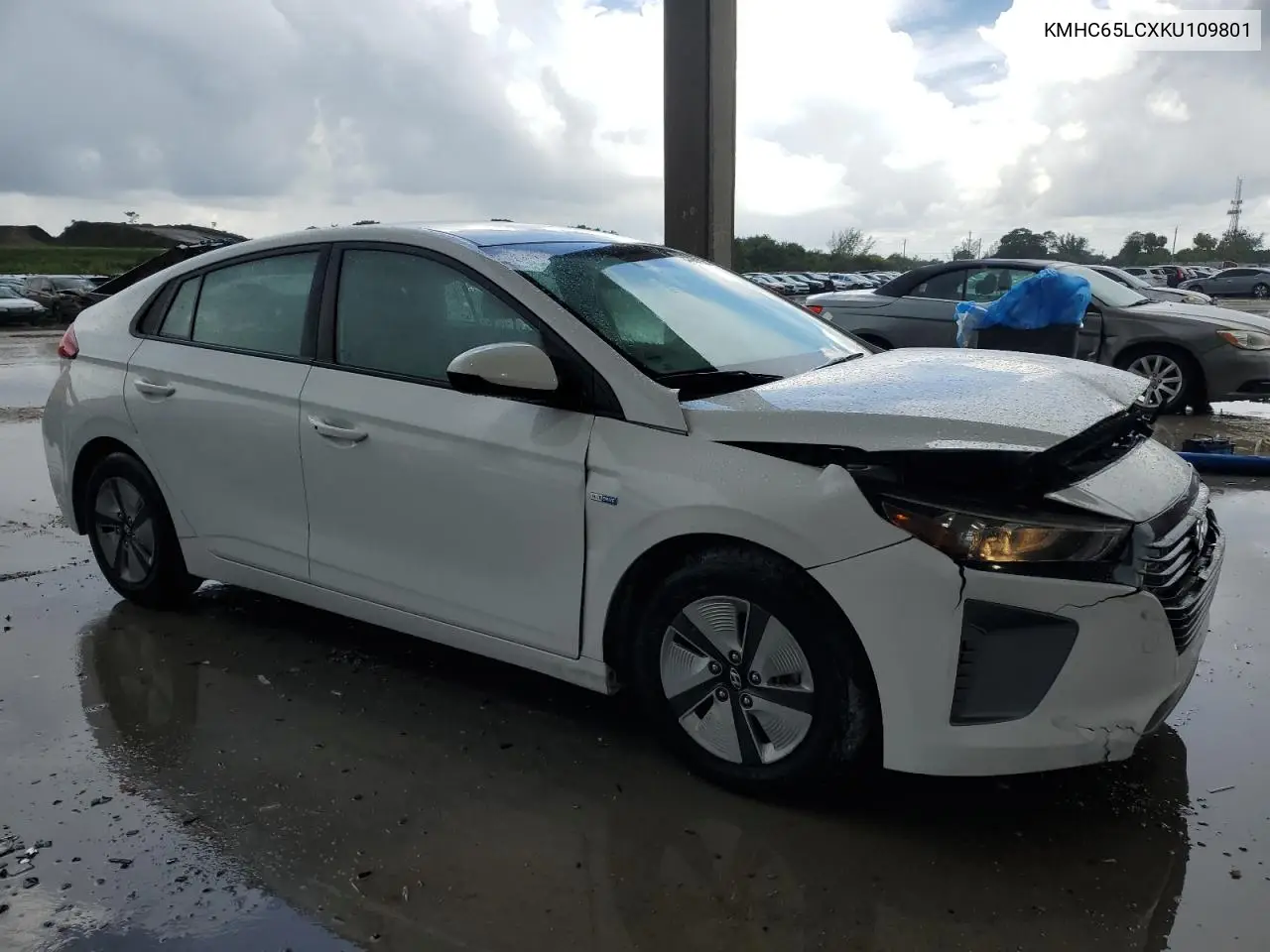 2019 Hyundai Ioniq Blue VIN: KMHC65LCXKU109801 Lot: 63087185