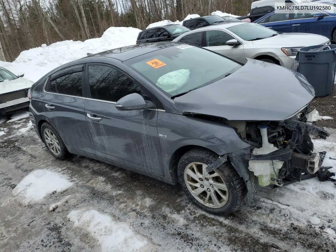 2020 Hyundai Ioniq Sel VIN: KMHC75LD7LU192580 Lot: 46898085