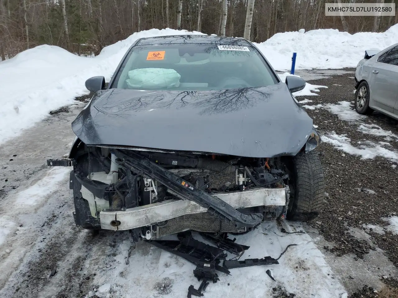 2020 Hyundai Ioniq Sel VIN: KMHC75LD7LU192580 Lot: 46898085