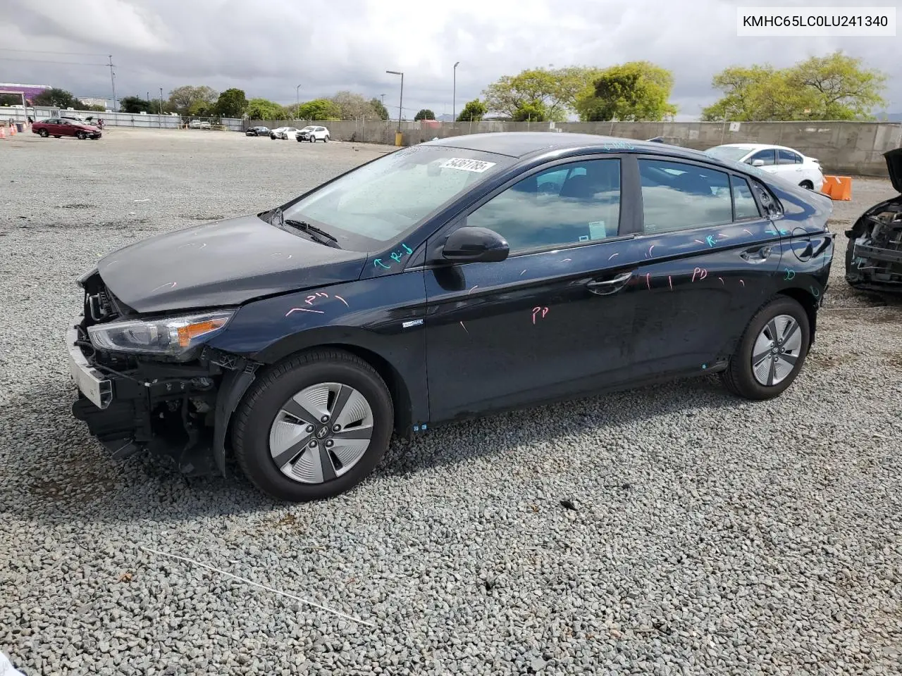 2020 Hyundai Ioniq Blue VIN: KMHC65LC0LU241340 Lot: 54361785
