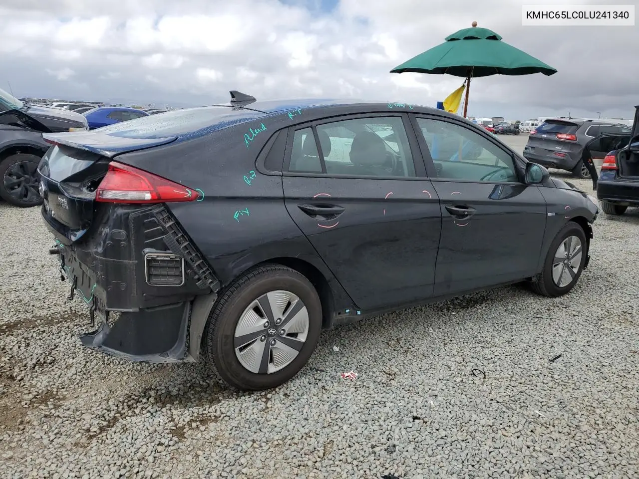 2020 Hyundai Ioniq Blue VIN: KMHC65LC0LU241340 Lot: 54361785